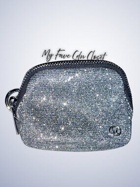 NEW** Lululemon Shimmering Glitter Graphite Silver Everywhere Nano Belt Bag